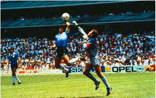 1986年06月22日：足球上帝之手事件