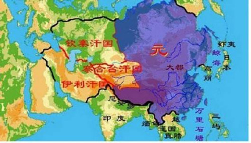 蒙古帝国最后分裂成哪几个国家