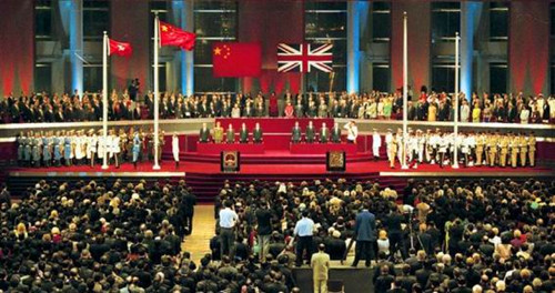1997年7月1日：香港回归